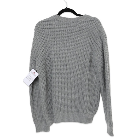 BLDWN Men's Gray Heavy Cableknit Crewneck Sweater - New - Size Medium - Picture 2 of 2